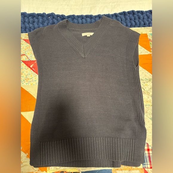 small blue / grey loft sweater vest / size small - Picture 1 of 2